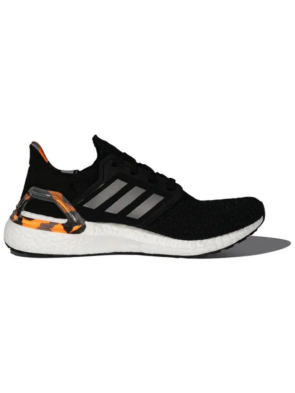 Кроссовки ультрабуст 20 Adidas — изображение 2 из 4, черный/серый/оранжевый