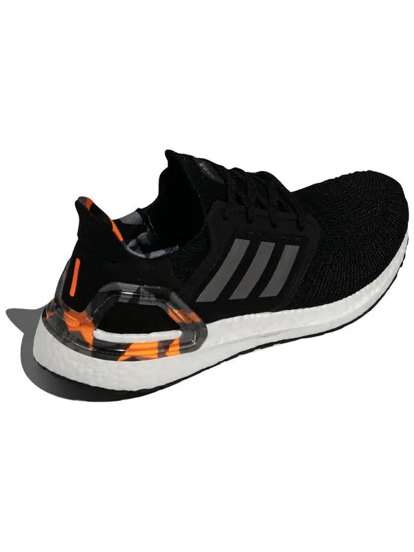 Кроссовки ультрабуст 20 Adidas — изображение 4 из 4, черный/серый/оранжевый