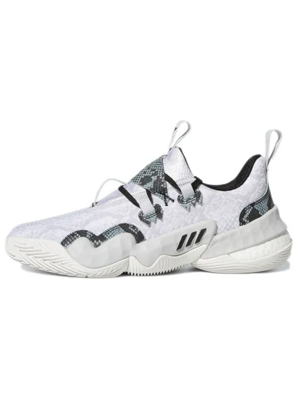 Кроссовки trae young 1 'snakeskin' Adidas — изображение 2 из 4, белый/черный
