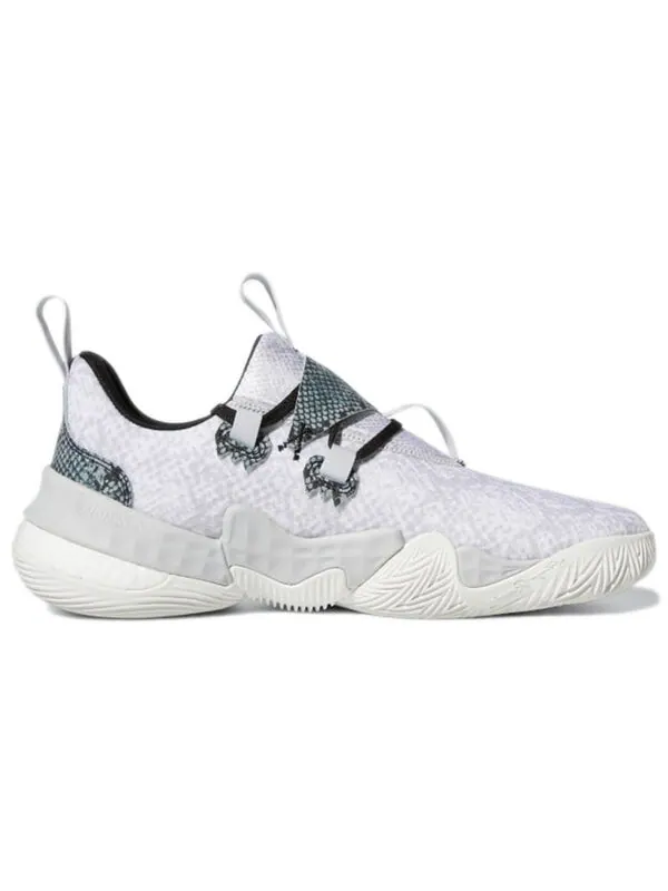 Кроссовки trae young 1 'snakeskin' Adidas — изображение 3 из 4, белый/черный