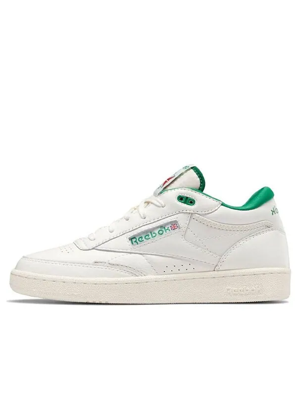 Кроссовки club c mid 2 vintage 'chalk glen green' Reebok — изображение 1 из 4, белый