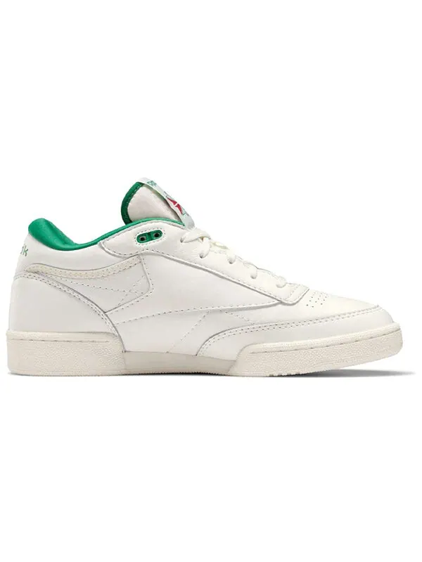 Кроссовки club c mid 2 vintage 'chalk glen green' Reebok — изображение 2 из 4, белый