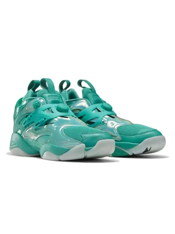Кроссовки juun j x pump court 'emerald metallic' Reebok — изображение 3 из 4, зеленый
