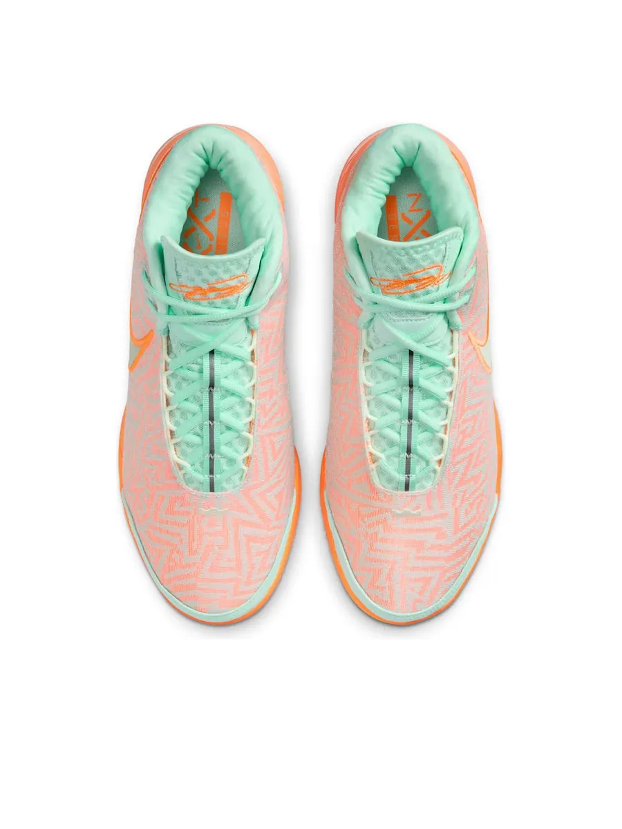 Кроссовки Nike Zoom LeBron NXXT Genisus EP 'Mint Foam Bright Citrus' — изображение 4 из 6, оранжевый