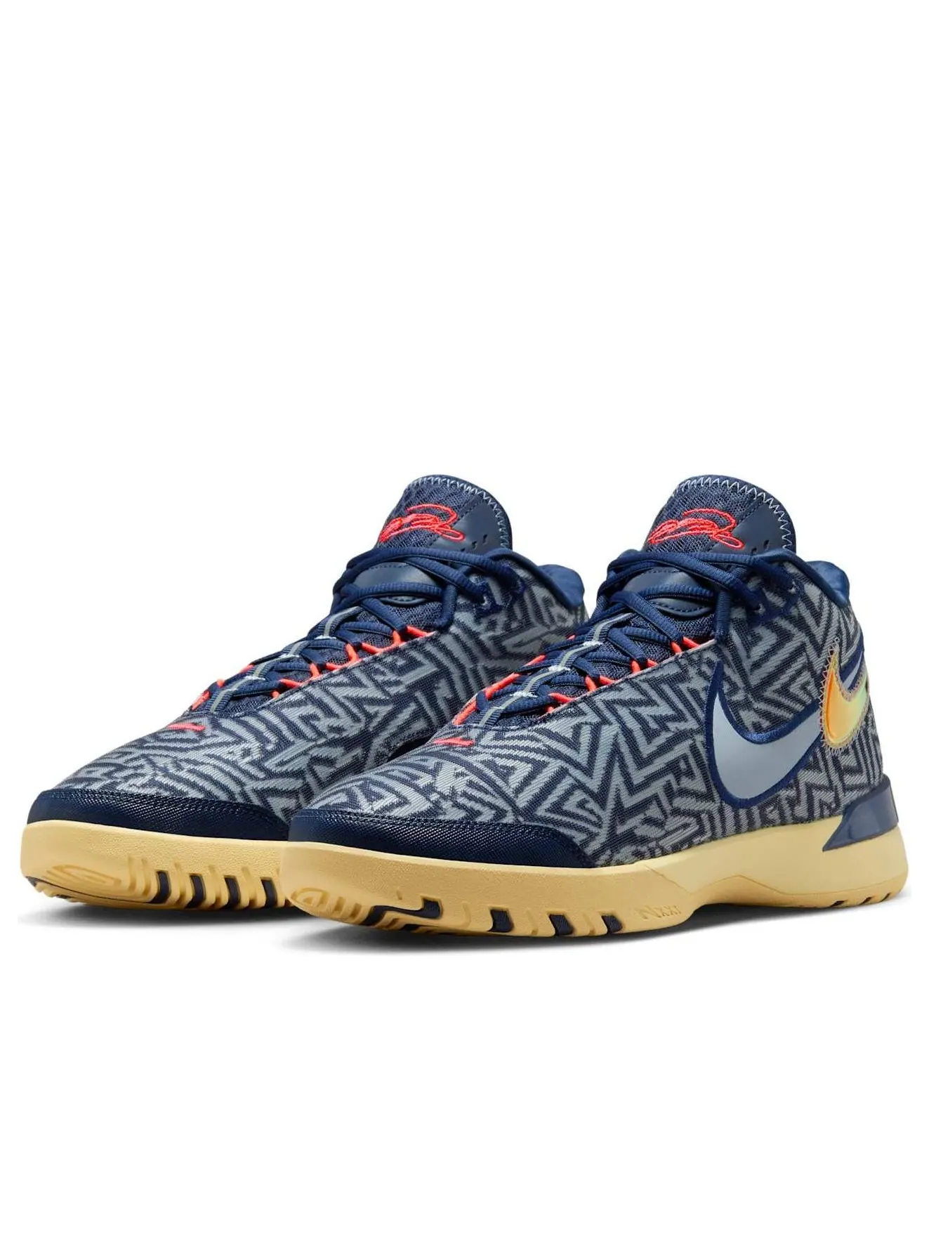 Кроссовки Nike LeBron NXXT Genisus EP 'Midnight Navy Soft Yellow' — изображение 3 из 6, темно-синий