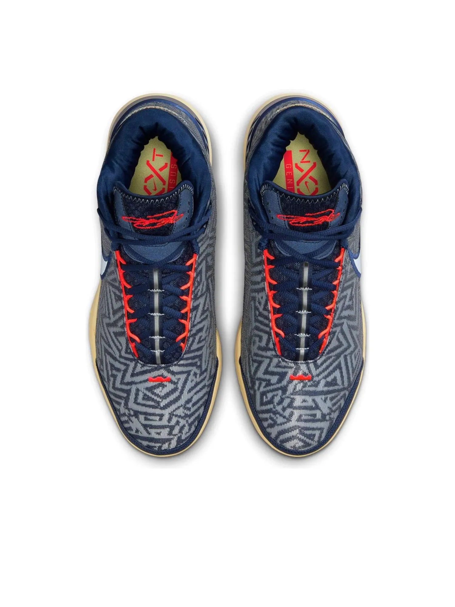Кроссовки Nike LeBron NXXT Genisus EP 'Midnight Navy Soft Yellow' — изображение 4 из 6, темно-синий
