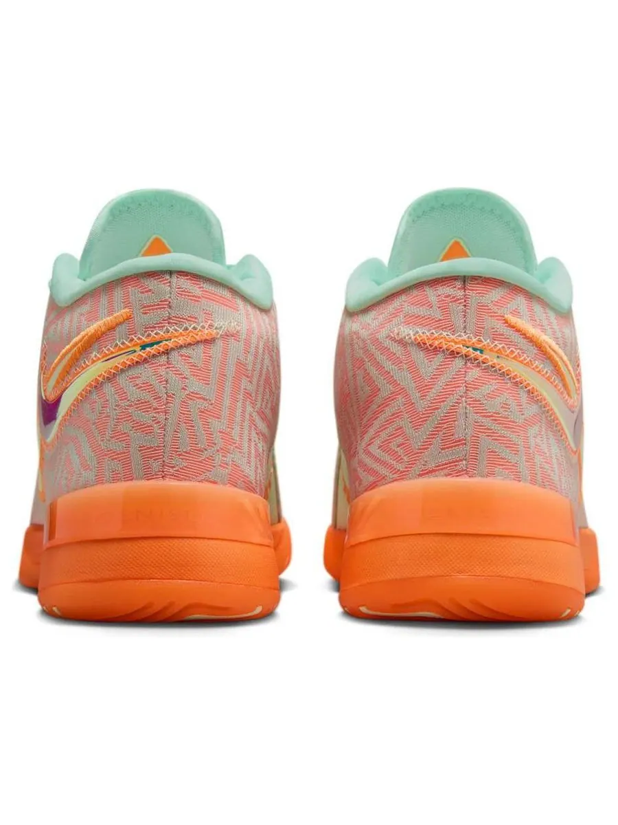 Кроссовки Nike LeBron NXXT Genisus 'Mint Foam Bright Citrus' — изображение 5 из 6, оранжевый