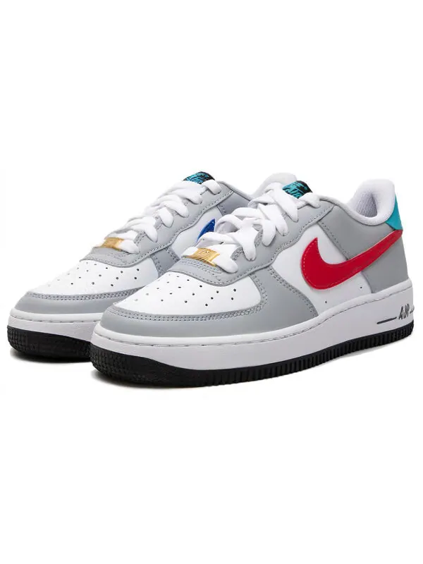 Кроссовки air force 1 низкие Nike — изображение 3 из 4, серый/красный/синий