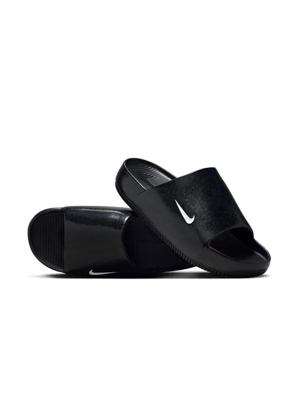 Тапочки calm slides 'safari pack black' Nike — изображение 3 из 4, черный/белый