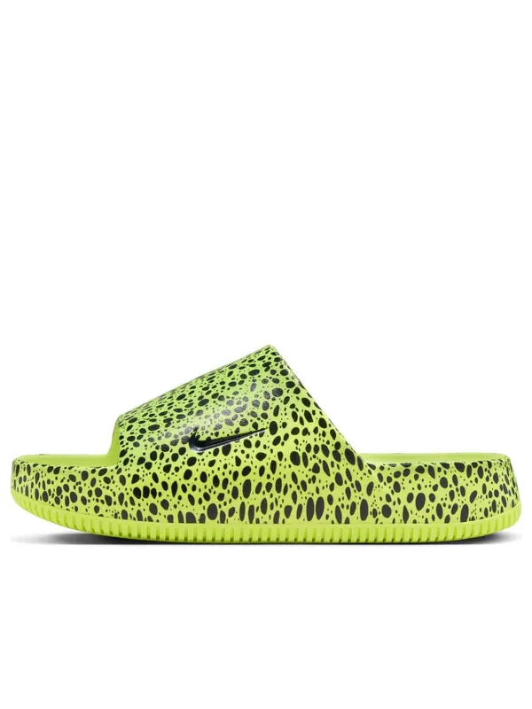 Тапочки calm slide 'volt safari' Nike — изображение 1 из 4, серый