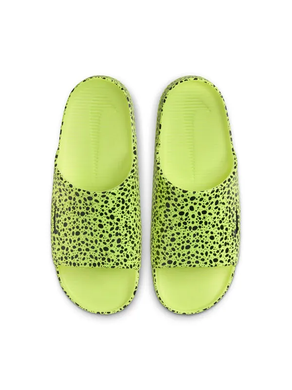 Тапочки calm slide 'volt safari' Nike — изображение 3 из 4, серый