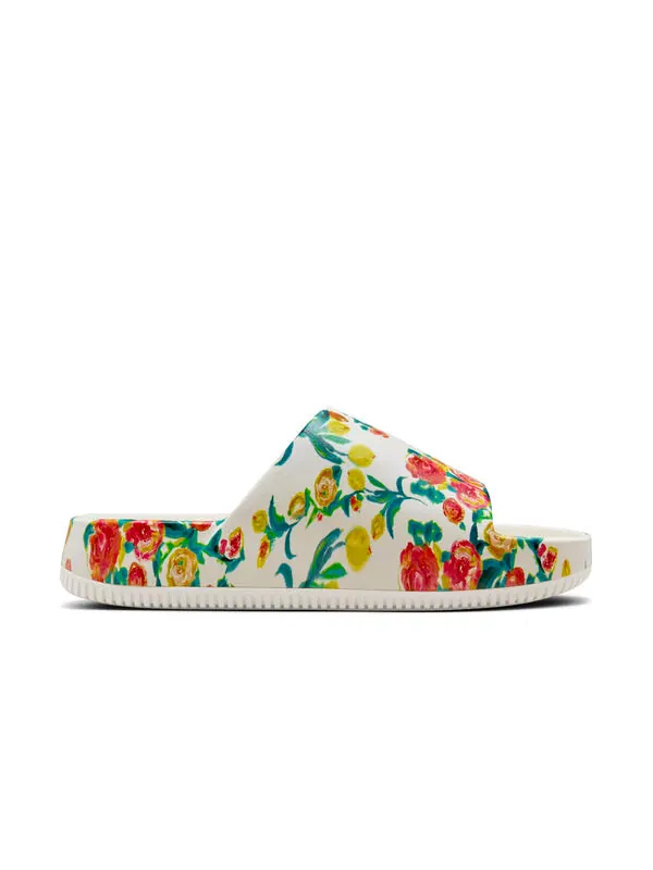 Тапочки calm slides 'floral' Nike — изображение 2 из 4, сайловый синий