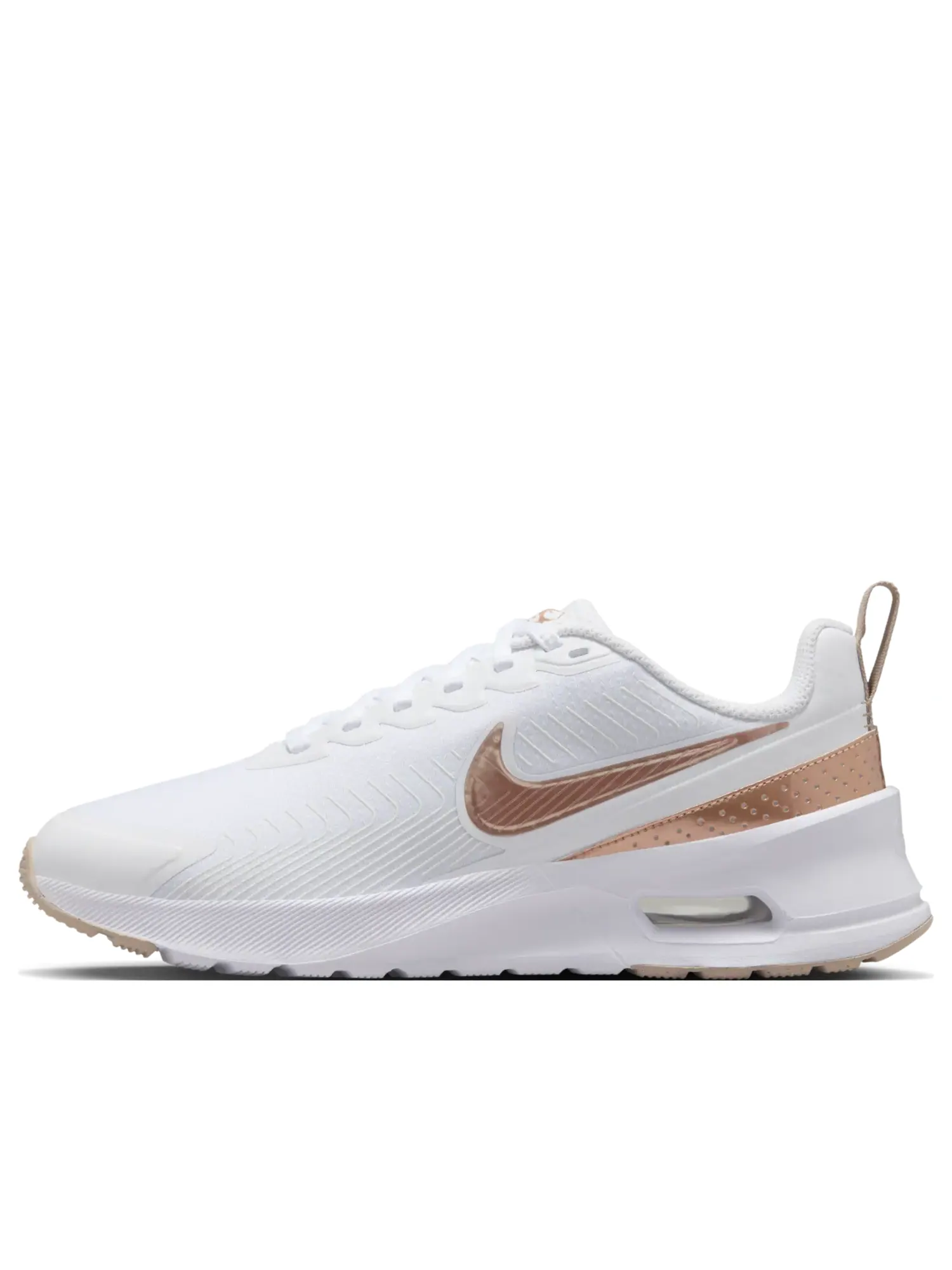 Кроссовки (WMNS) Nike Air Max Nuaxis 'White Sand Metallic Red Bronze' — изображение 1 из 6, белый