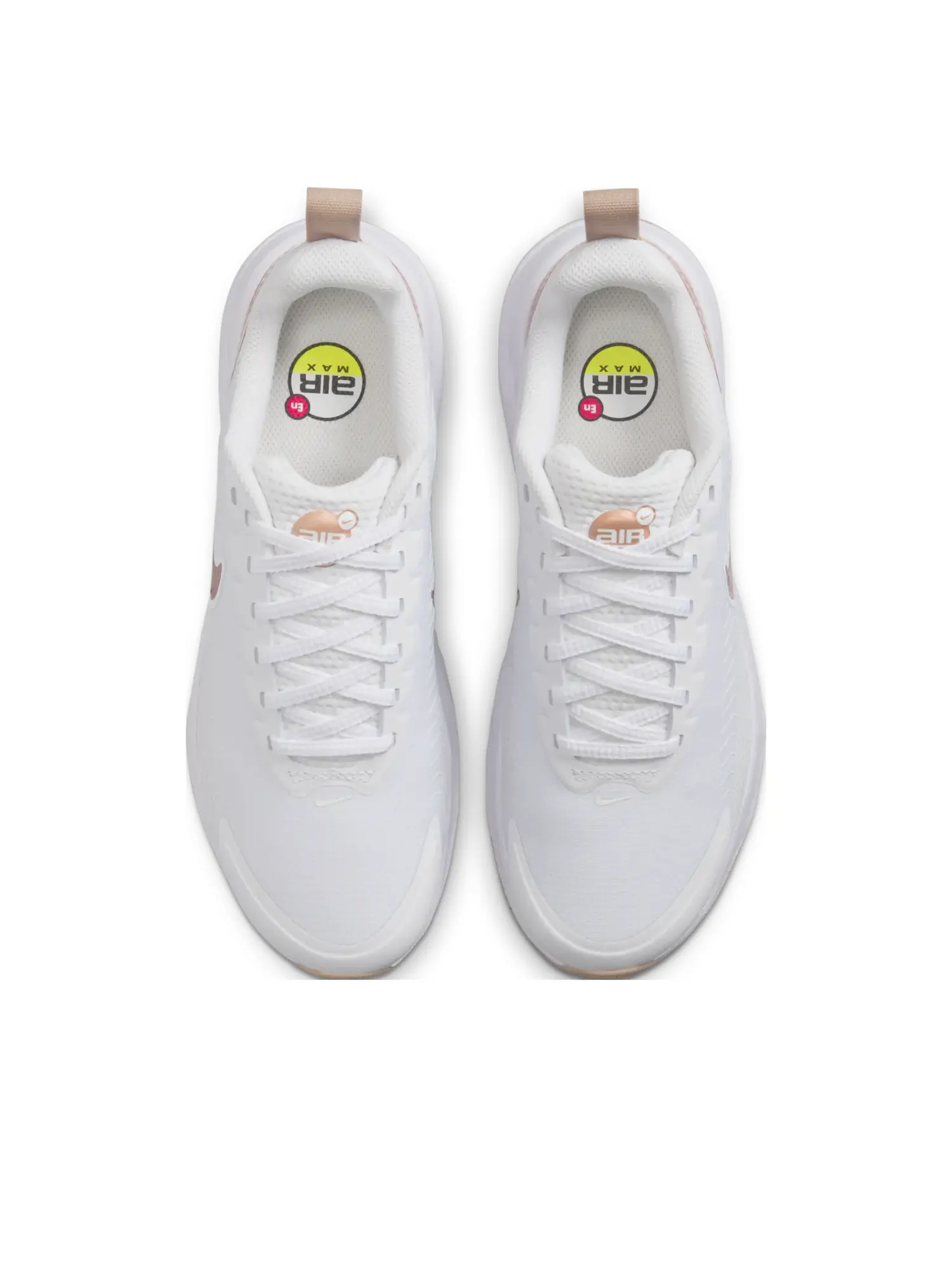 Кроссовки (WMNS) Nike Air Max Nuaxis 'White Sand Metallic Red Bronze' — изображение 2 из 6, белый
