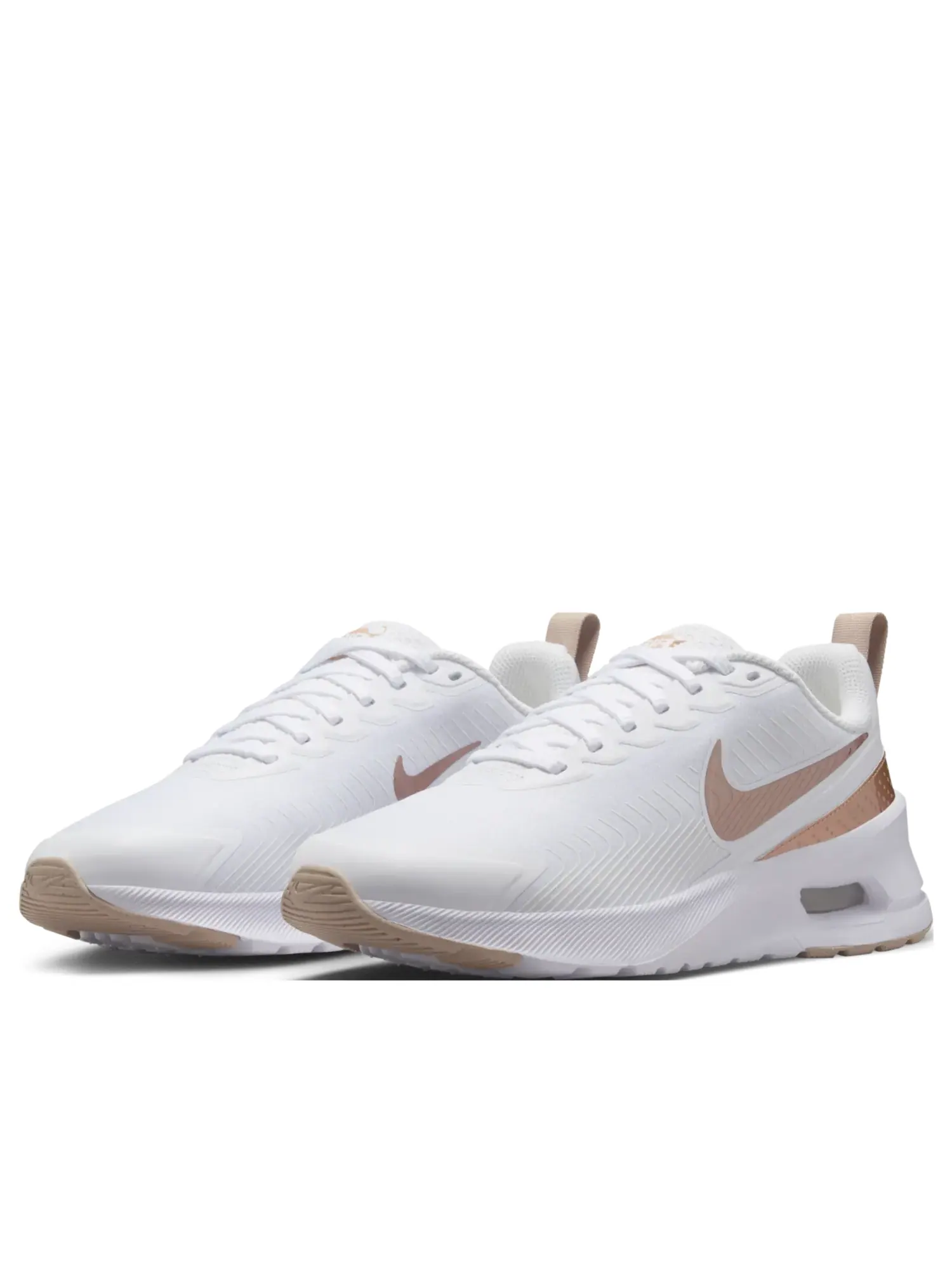 Кроссовки (WMNS) Nike Air Max Nuaxis 'White Sand Metallic Red Bronze' — изображение 4 из 6, белый