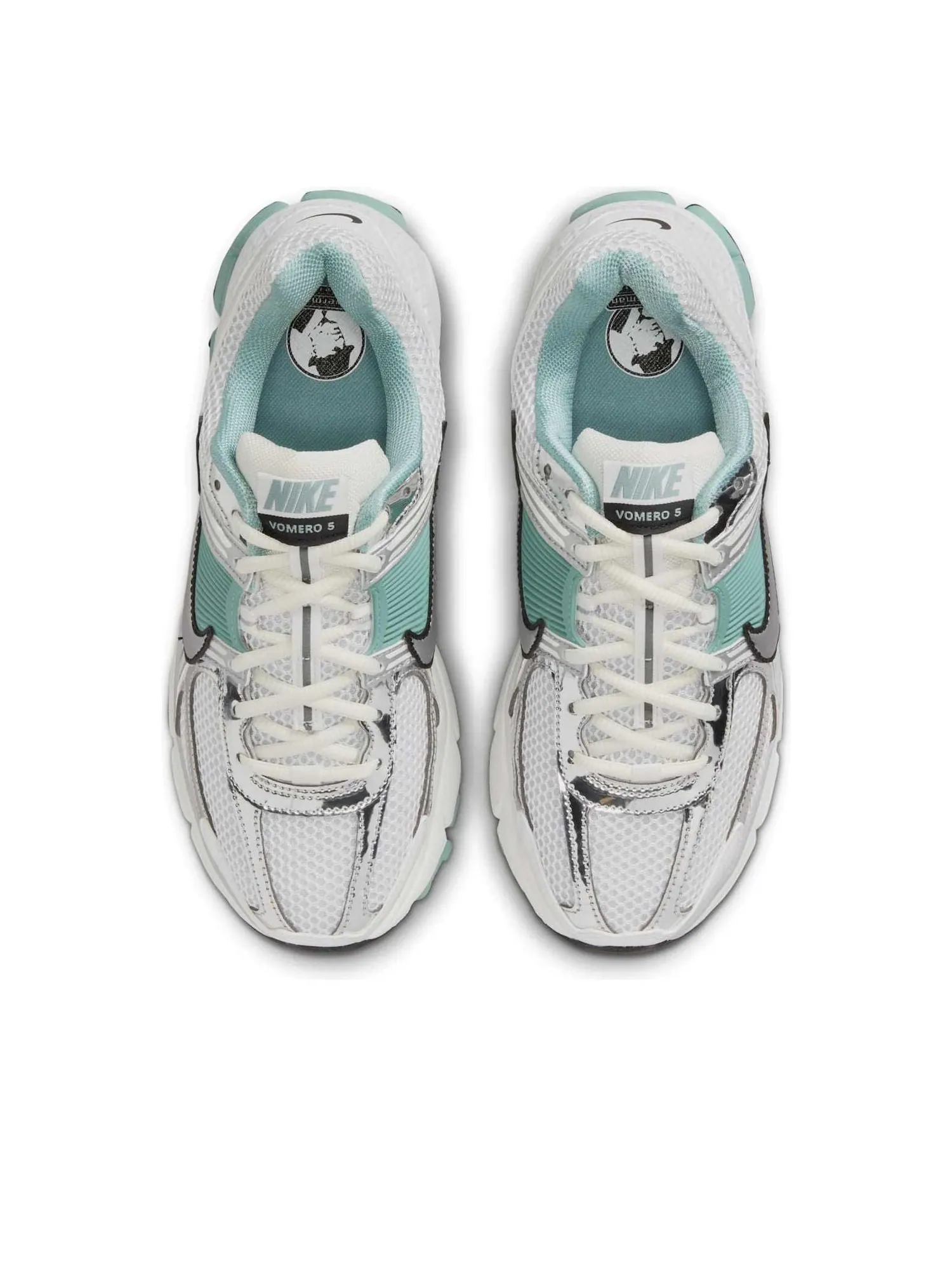 Кроссовки (WMNS) Nike Air Zoom Vomero 5 'White Cannon Wolf Grey Silver' — изображение 2 из 6, серый