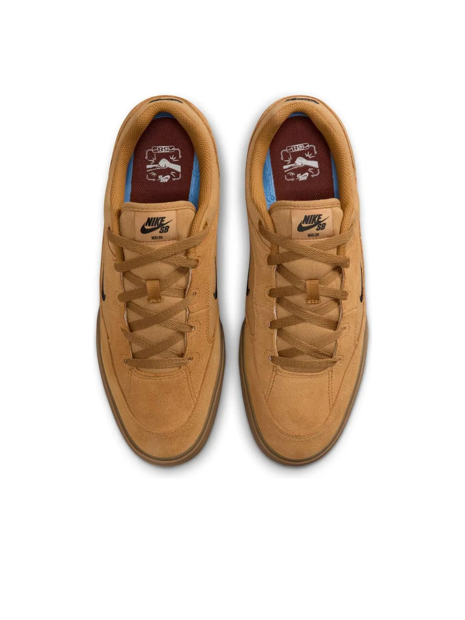 Кроссовки Nike SB Malor TE 'Wheat Gum' — изображение 2 из 6, коричневый