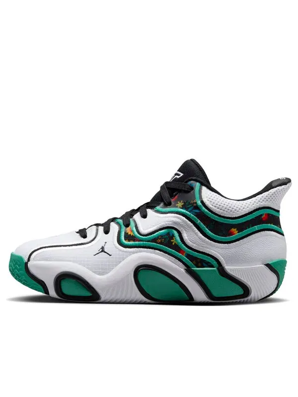 Кроссовки tatum 3 'welcome to the garden alternate' Air Jordan — изображение 1 из 4, белый/черный/зеленый