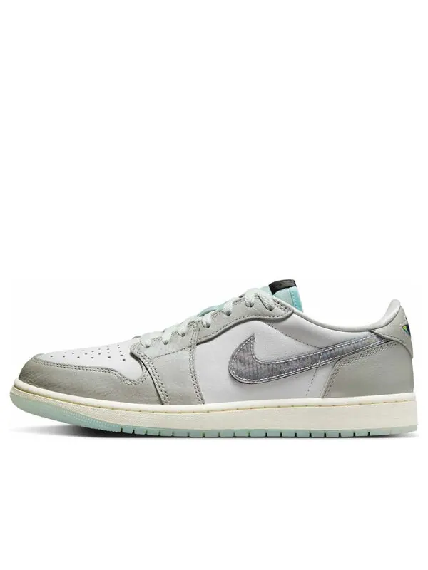 Кроссовки 1 retro low og 'year of the snake' Air Jordan — изображение 1 из 4, белый//зеленый