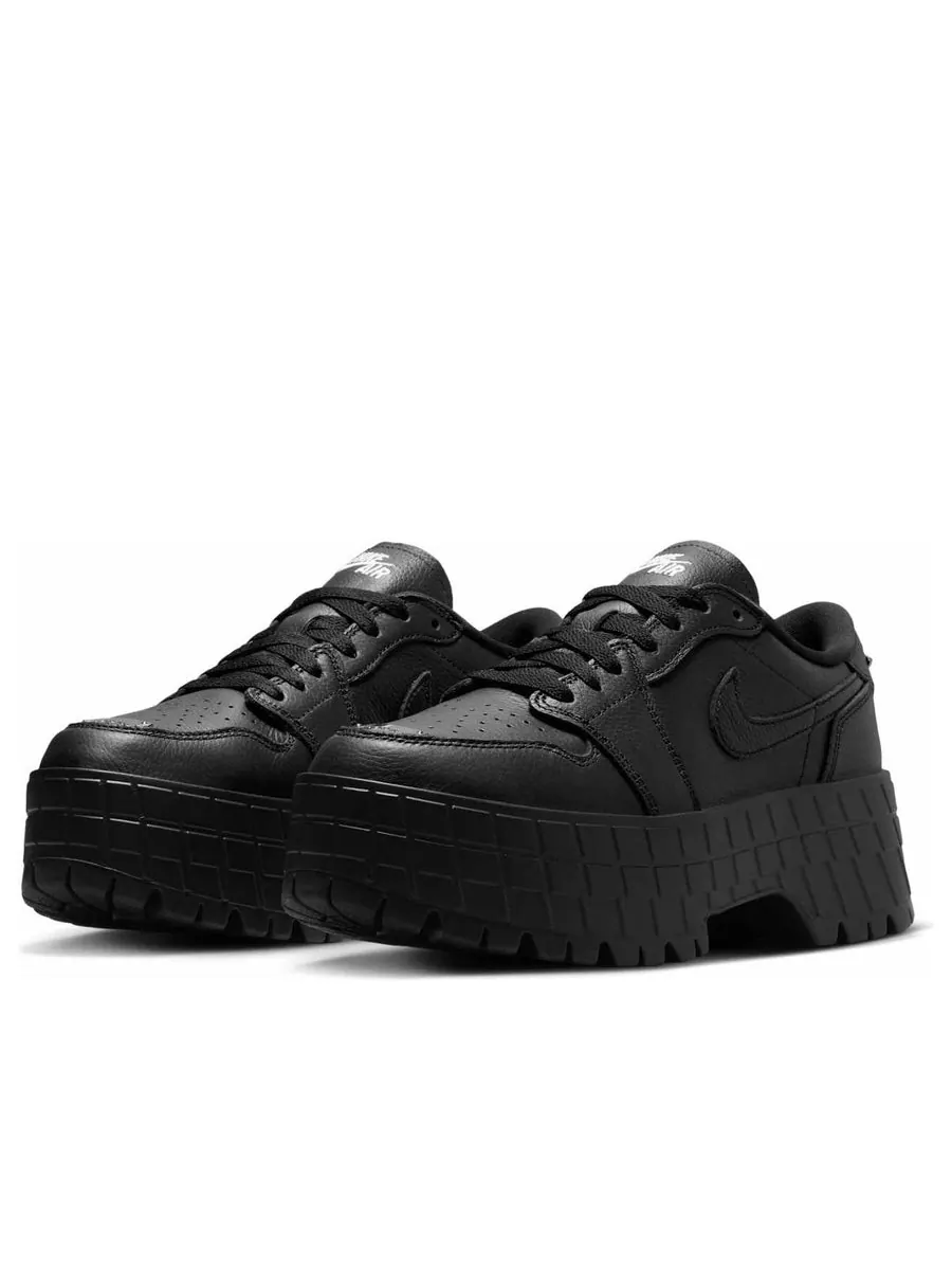 Кроссовки (WMNS) Air Jordan 1 Low Brooklyn 'Black' — изображение 3 из 6, черный