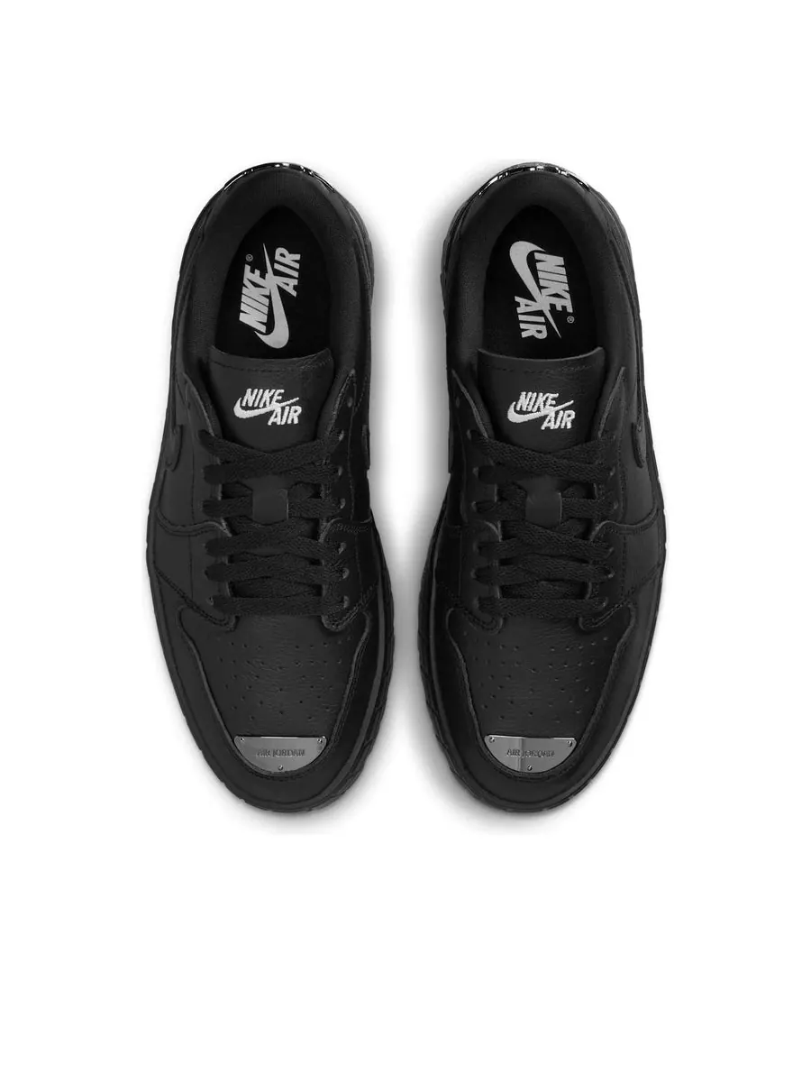 Кроссовки (WMNS) Air Jordan 1 Low Brooklyn 'Black' — изображение 4 из 6, черный