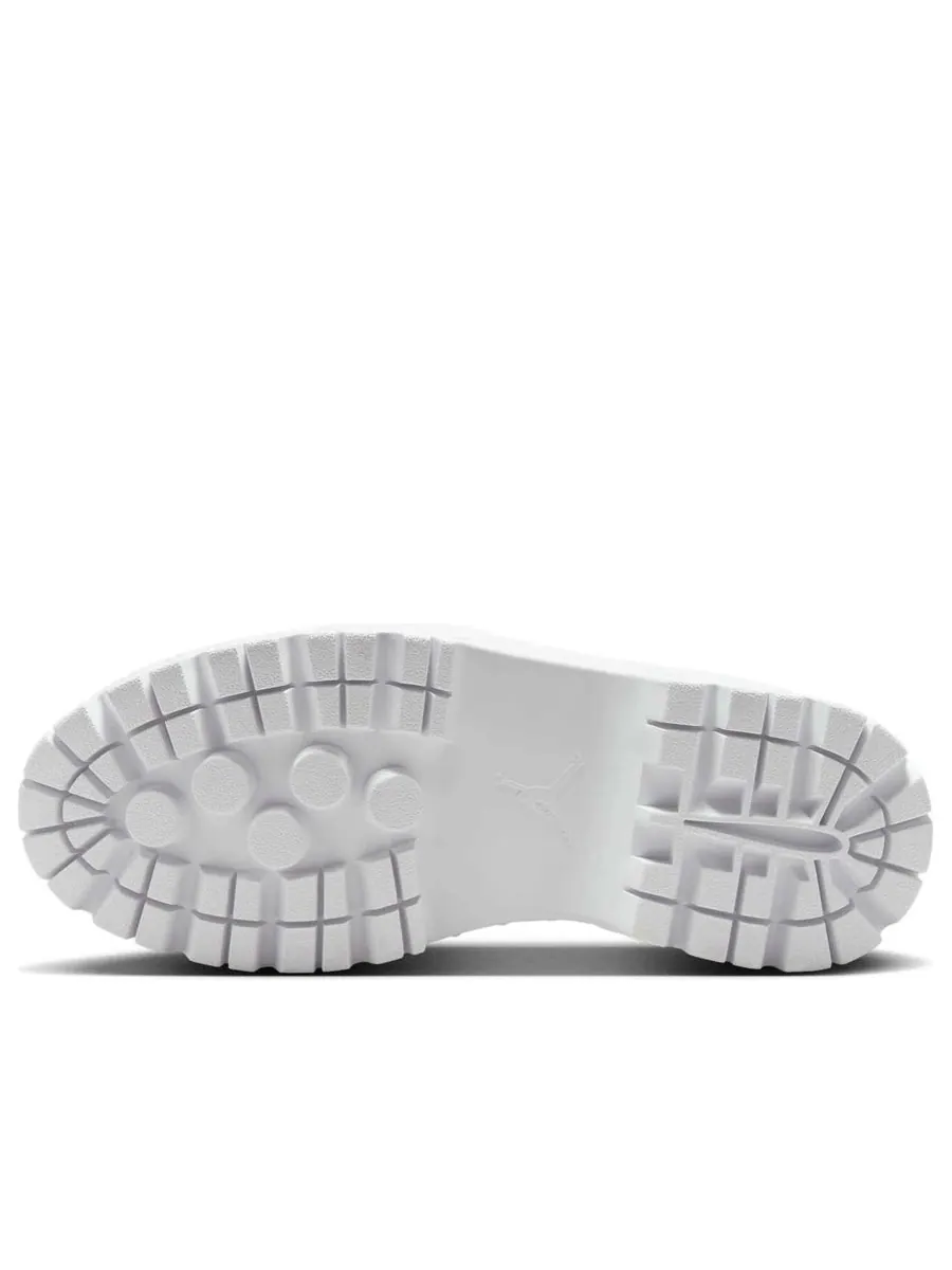Кроссовки (WMNS) Air Jordan 1 Brooklyn Low 'White Metallic Silver' — изображение 6 из 6, белый