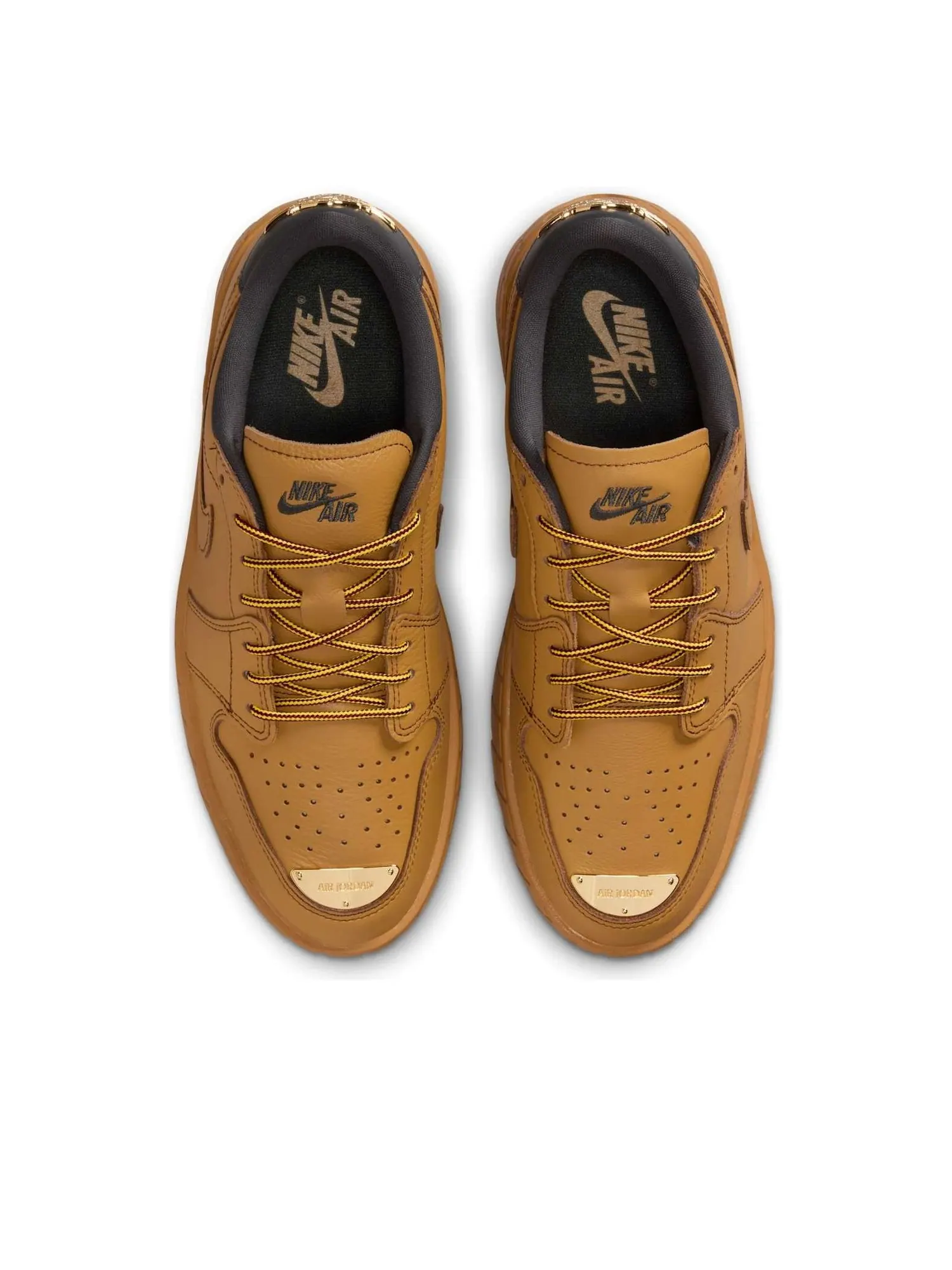 Кроссовки (WMNS) Air Jordan 1 Low 'Brooklyn' — изображение 2 из 6, коричневый