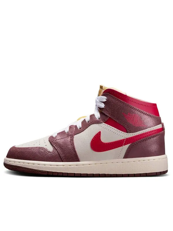 Кроссовки 1 mid 'bread butter & sole' Air Jordan — изображение 1 из 4, коричневый/красный