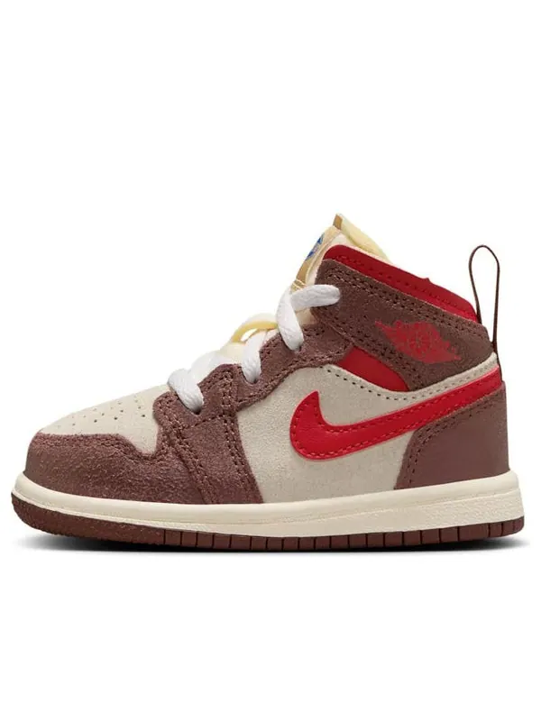 Кроссовки 1 mid Air Jordan — изображение 1 из 4, бежевый