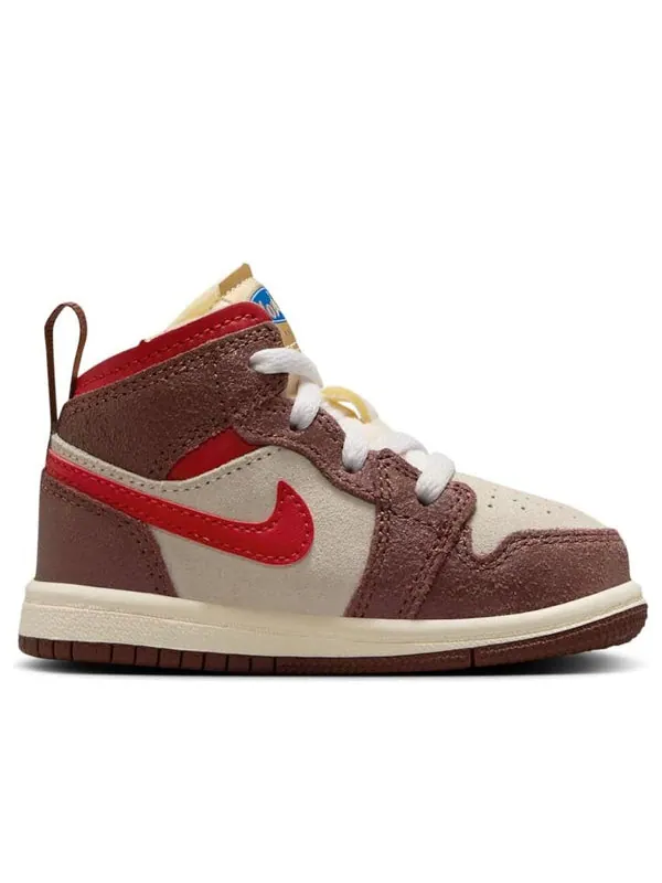 Кроссовки 1 mid Air Jordan — изображение 2 из 4, бежевый