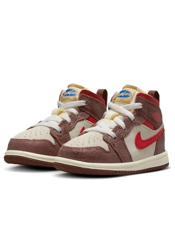 Кроссовки 1 mid Air Jordan — изображение 3 из 4, бежевый