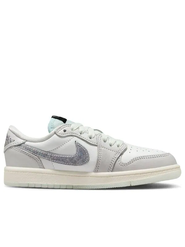 Кроссовки 1 retro low og 'year of the snake' Air Jordan — изображение 2 из 4, белый//зеленый
