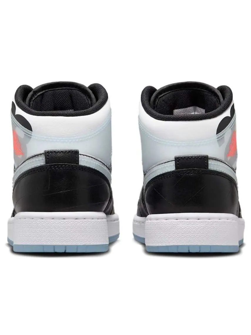 Кроссовки (GS) Air Jordan 1 Mid 'X-Ray' — изображение 5 из 6, черный