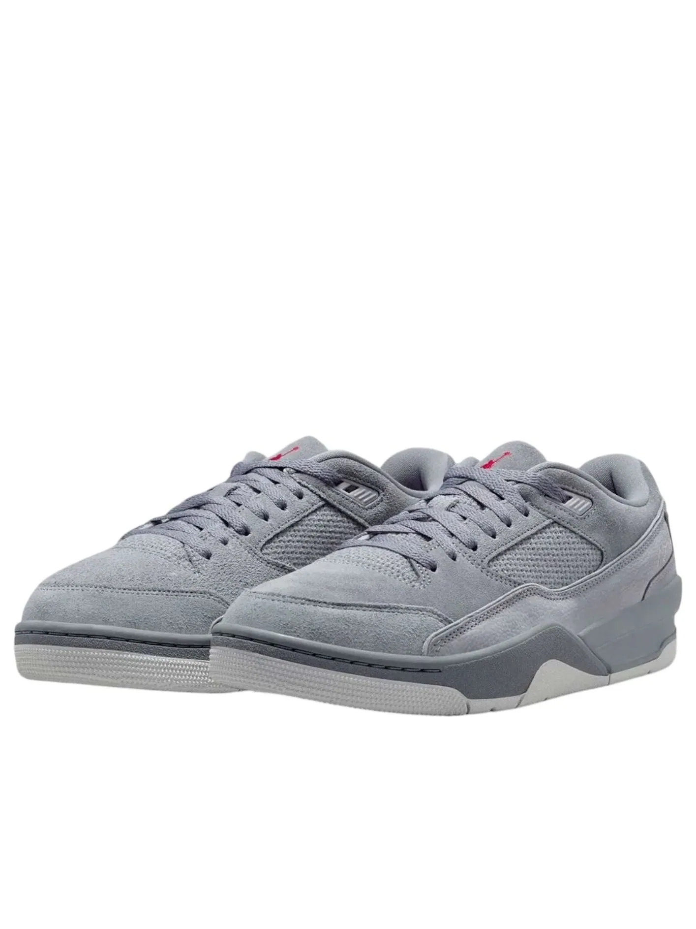 Кроссовки Air Jordan Flight Court 'Wolf Grey' — изображение 2 из 6, серый/красный