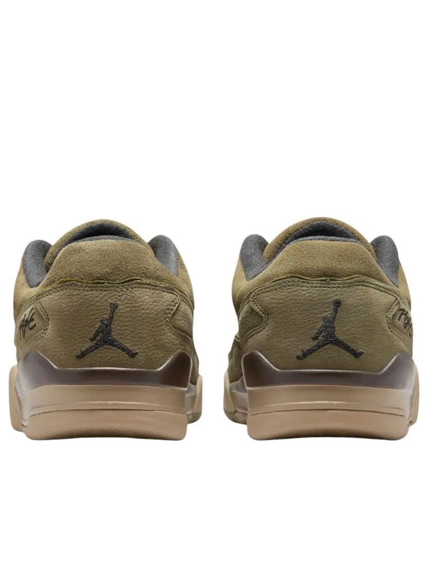 Кроссовки Air Jordan Flight Court 'Medium Olive Khaki' — изображение 6 из 6, оливковый зеленый