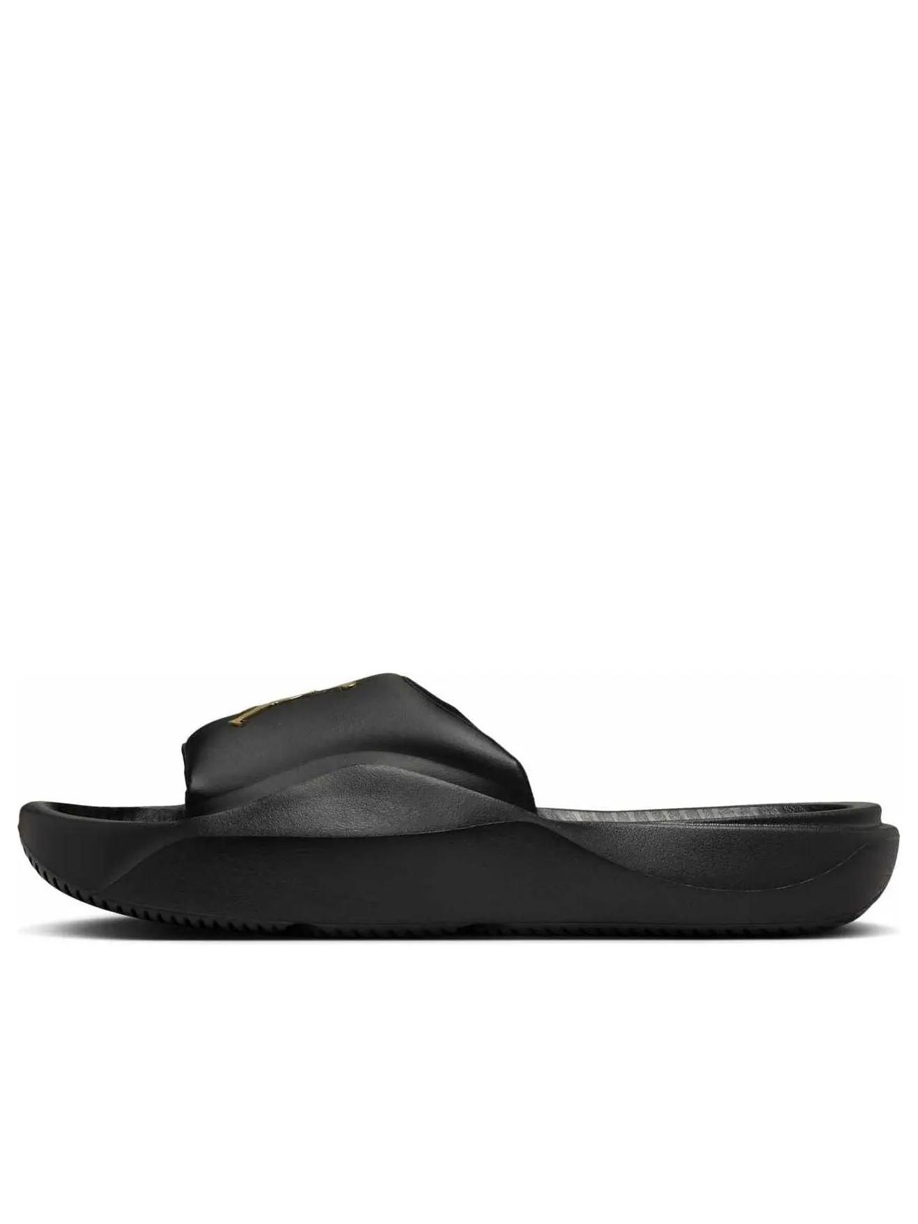 Шлепанцы Air Jordan Franchise Slides 'Black Metallic Gold' — изображение 1 из 5, черный