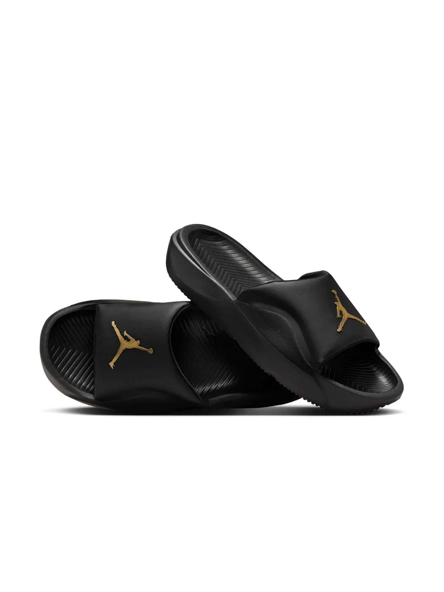 Шлепанцы Air Jordan Franchise Slides 'Black Metallic Gold' — изображение 3 из 5, черный