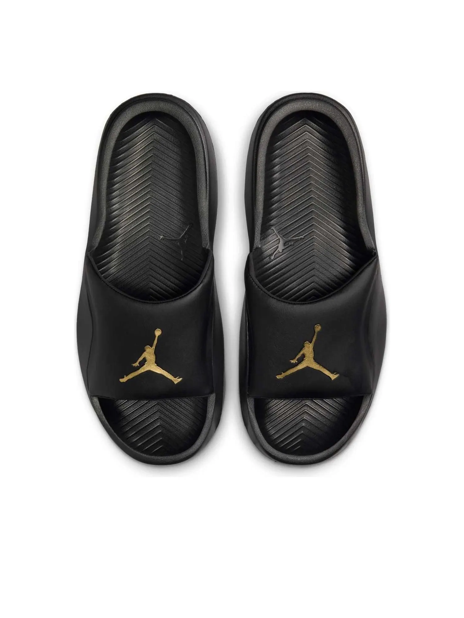 Шлепанцы Air Jordan Franchise Slides 'Black Metallic Gold' — изображение 4 из 5, черный