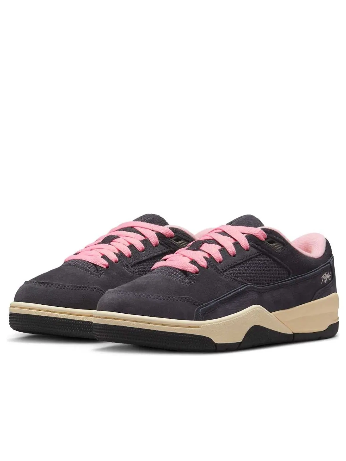 Кроссовки (GS) Air Jordan Flight Court 'Oil Grey Arctic Punch' — изображение 4 из 6, серый