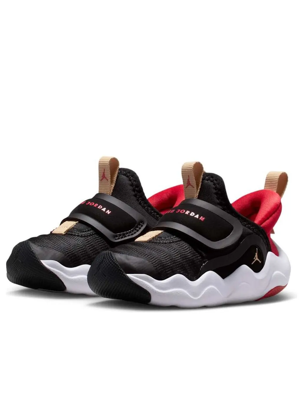 Кроссовки (TD) Air Jordan 23/7.2 EasyOn 'Black Fire Red White Sesame' — изображение 4 из 6, черный