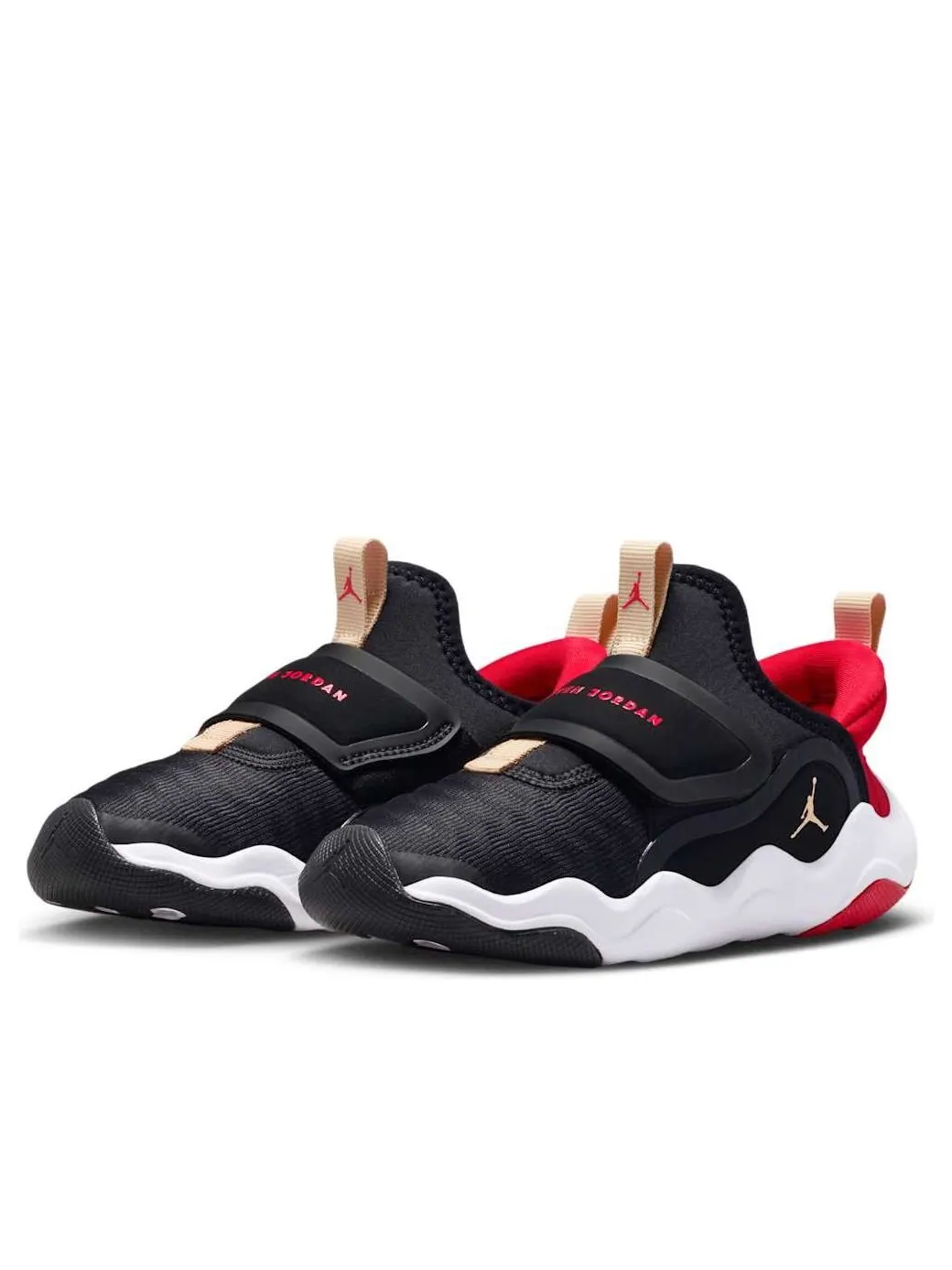 (PS) Air Jordan 23/7.2 EasyOn 'Black Fire Red White Sesame' — изображение 4 из 6, черный/красный/белый