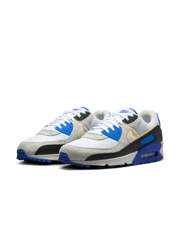 Кроссовки air max 90 premium 'racer blue' Nike — изображение 3 из 4, белый/синий/хаки/черный