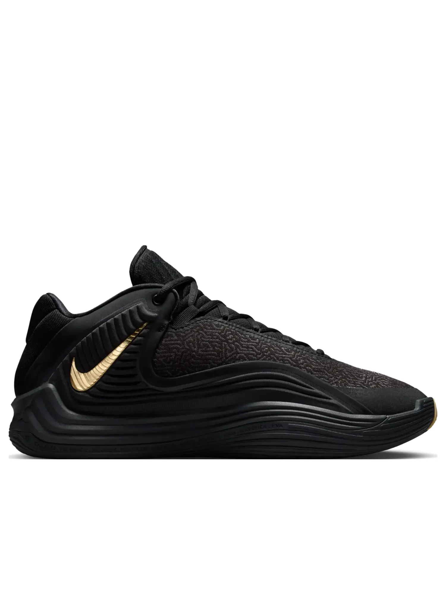 Кроссовки Nike Giannis Freak 7 EP 'Black Gum Metallic Gold' — изображение 2 из 7, черный