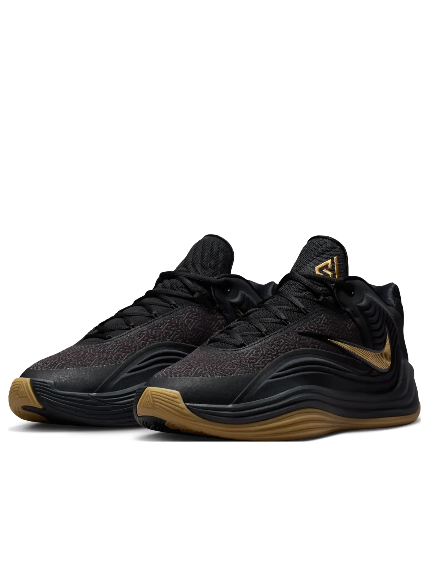 Кроссовки Nike Giannis Freak 7 EP 'Black Gum Metallic Gold' — изображение 3 из 7, черный