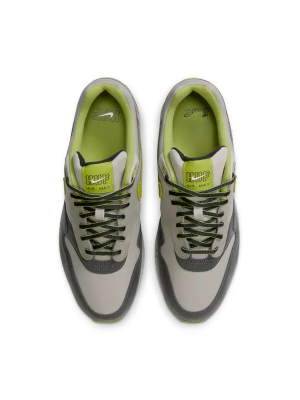 Кроссовки x huf air max 1 'anthracite medium grey pear' Nike — изображение 3 из 4, серый