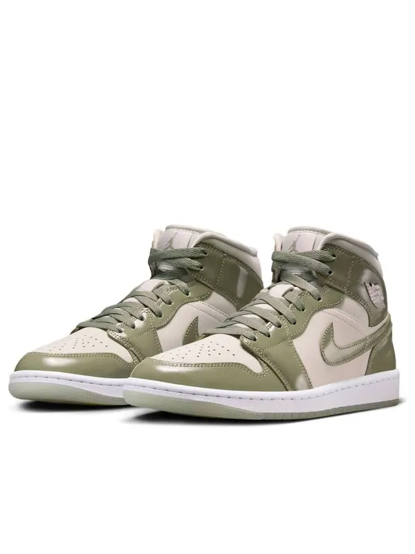 Кроссовки 1 mid se Air Jordan — изображение 3 из 4, зеленый