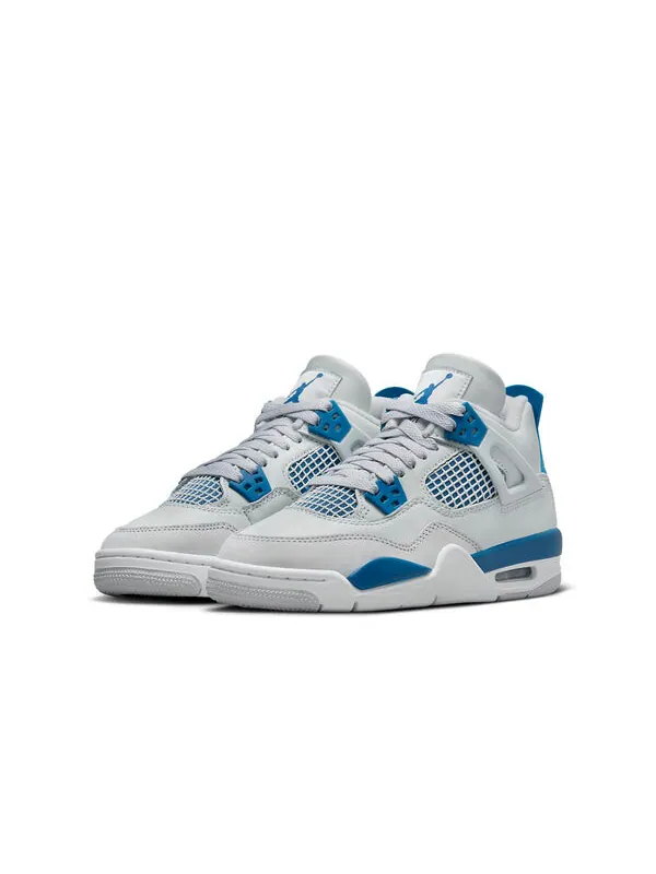 Кроссовки 4 ретро Air Jordan — изображение 2 из 4, белый/синий/серый