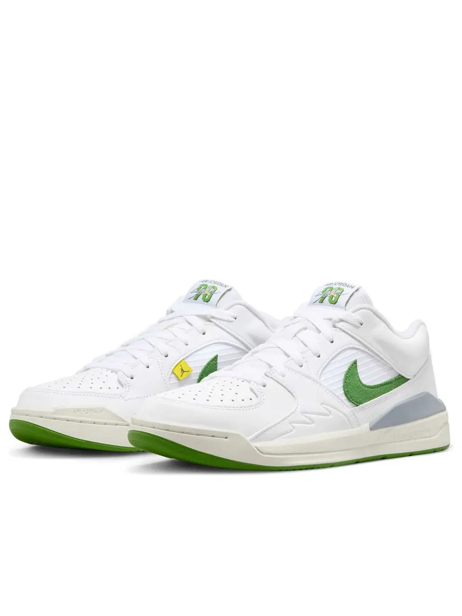 Кроссовки (WMNS) Air Jordan Stadium 90 'White Sail Lightning Chlorophyll' — изображение 3 из 6, белый