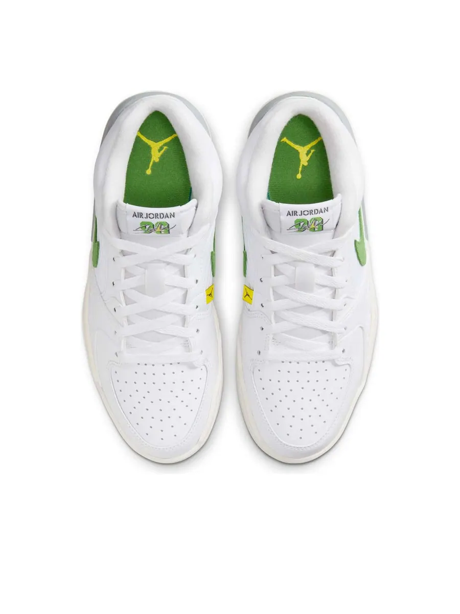 Кроссовки (WMNS) Air Jordan Stadium 90 'White Sail Lightning Chlorophyll' — изображение 4 из 6, белый
