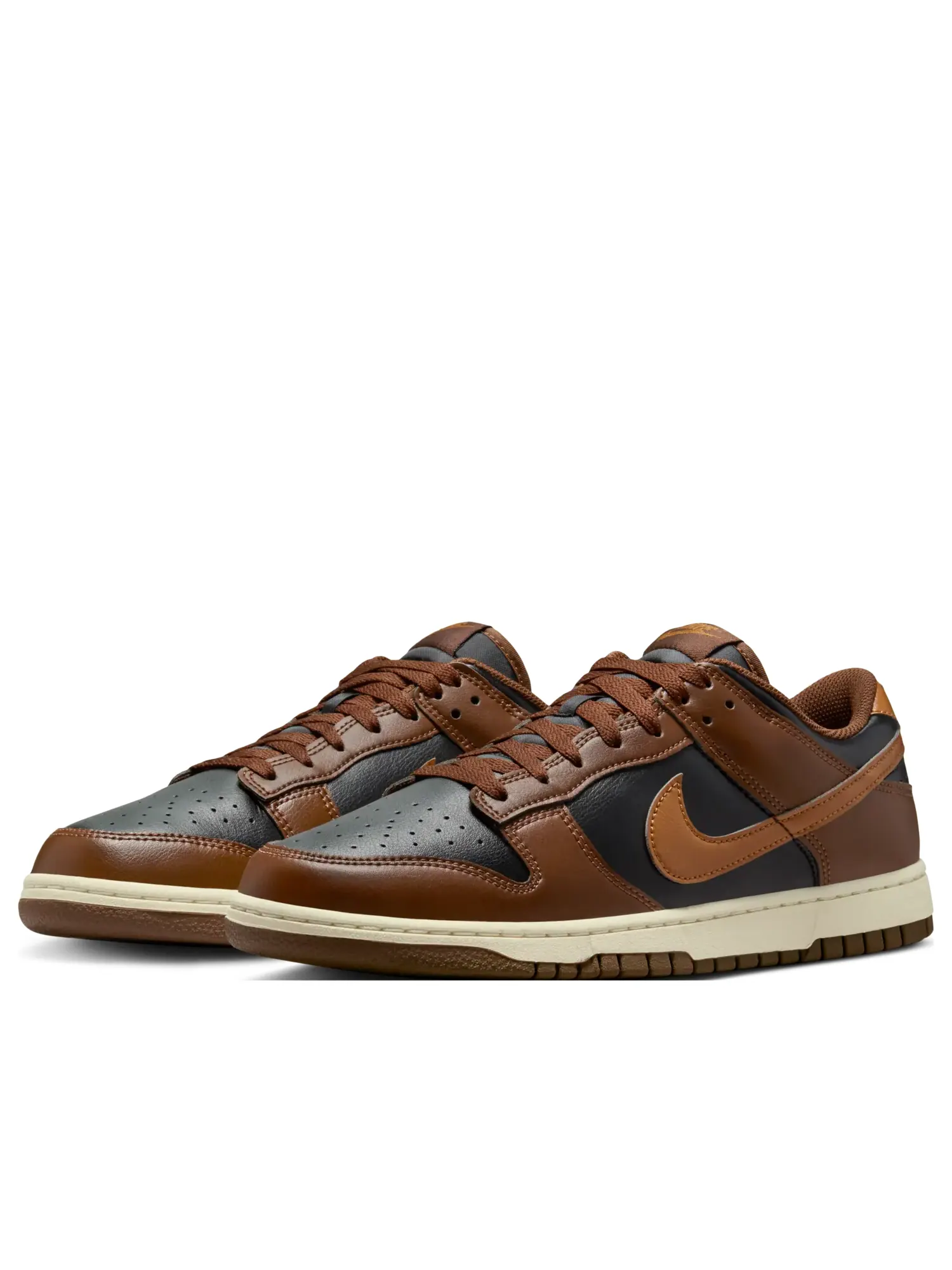 Кроссовки Nike Dunk Low 'Brown Black' — изображение 3 из 7, коричневый